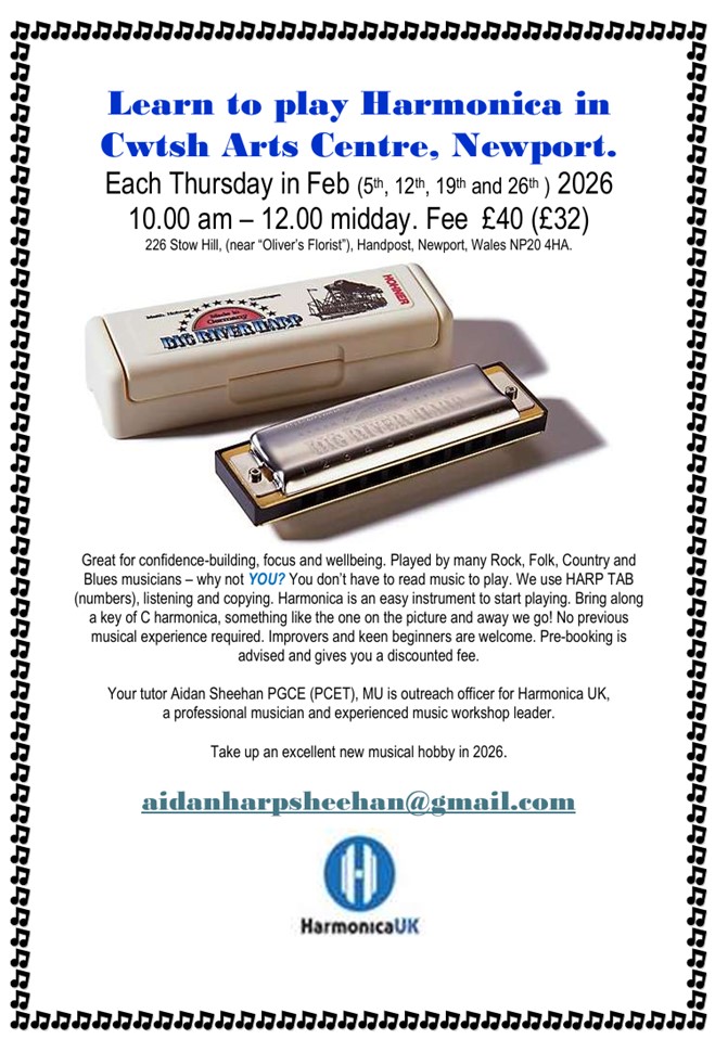 Cwtsh Feb 2026 harp lessons